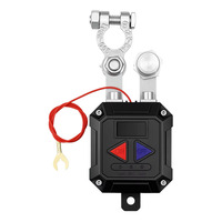Interruptor de Desconexión de Batería de Coche de 12V con Control Remoto, Interruptor de Corte Automático con Monitor de Detección de Batería