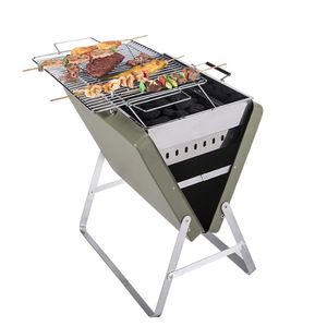 Mallette <span class=keywords><strong>de</strong></span> haute qualité Grill <span class=keywords><strong>Barbecue</strong></span> Charcoal <span class=keywords><strong>Valise</strong></span> Grill <span class=keywords><strong>Barbecue</strong></span> pliant en acier inoxydable - Product Image 2