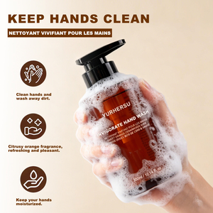 Nettoyant pour les mains en marque propre Invigorate, parfum d'agrumes et d'orange, nettoyant liquide rafraîchissant pour les mains, aloe vera, huile d'eucalyptus, 300 ml, pompe - Product Image 3