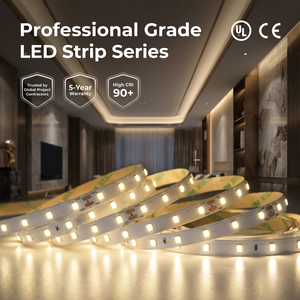 Bande lumineuse LED haute efficacité 200Lm/W 24V SMD 2835 72LEDs/m, flexible, pour la décoration intérieure de projets - Product Image 1