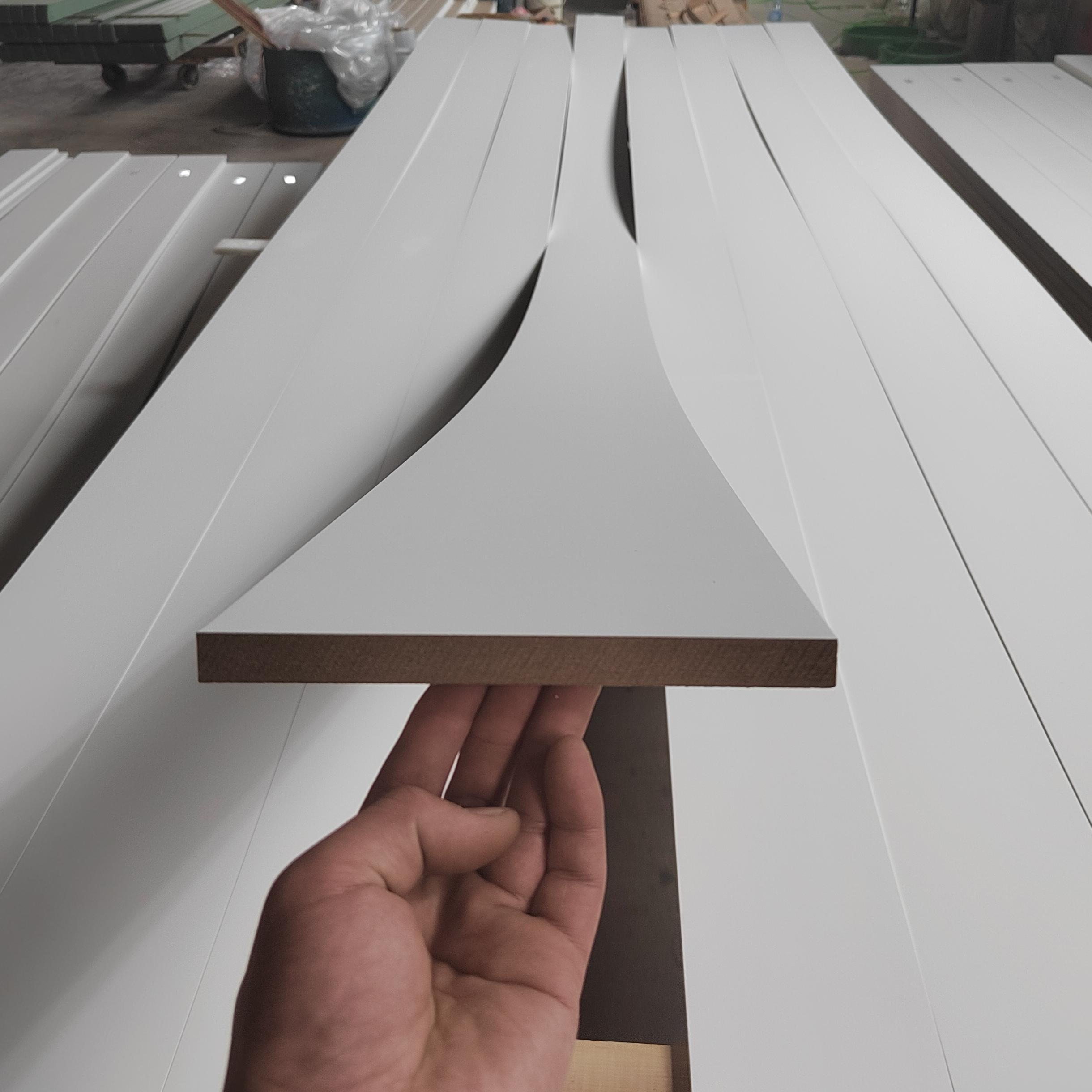 4 Inch Self-Adhesive Baseboard Trim - 20 Feet White Vinyl Molding With 6 Corner Pieces