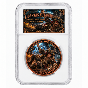Moneda <span class=keywords><strong>de</strong></span> Cobre <span class=keywords><strong>de</strong></span> 1 Oz .999 con Relieve 3D, Diseño <span class=keywords><strong>de</strong></span> <span class=keywords><strong>Pirata</strong></span> Rompiendo Cadenas y Rayo <span class=keywords><strong>de</strong></span> <span class=keywords><strong>Tormenta</strong></span>, Medalla Artística, Regalo Náutico <span class=keywords><strong>de</strong></span> <span class=keywords><strong>la</strong></span> Libertad, Regalo para Coleccionistas y Exhibición - Product Image 1