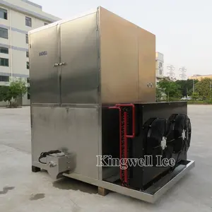 Máquina de cubitos de hielo industrial de refrigeración por agua/aire de alta eficiencia 2 toneladas por día