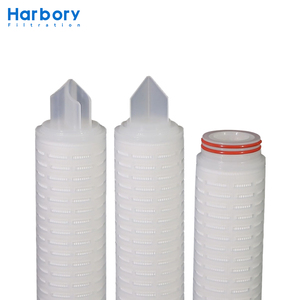 PTFE dòng chảy cao Xếp Li Lọc Cartridge công nghiệp 0.1 0.22 micron lọc chất lỏng Cartridge của Polypropylene - Product Image 6