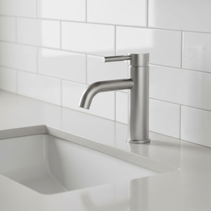 Simple Circular SS Basin Faucet, Single Hole, Single Handle, Hot and Cold Bathroom, Balcony, Dormitory Water Tap - Product Image 4