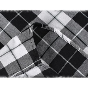 Camisa personalizable de franela de manga larga con forro polar para hombre, botón, patrón de rayas, ajuste Regular, antiarrugas, transpirable para - Product Image 6