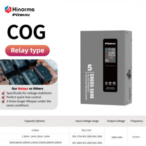 COG-10000VAスタビライザーオフィスおよび業界用ピットブル壁取り付け単相LEDデジタルディスプレイAC電圧制御 - Product Image 2