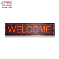 Bonne qualité couleur unique message led signe néon affichage led couleur rouge led défilement signes p10 affichage led extérieur