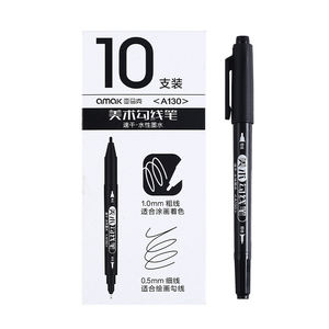 Bolígrafos de dibujo de secado rápido de doble punta, marcador de pintura permanente para papel de madera, caligrafía, álbum de recortes, escritura DIY, embalaje Suelto - Product Image 6