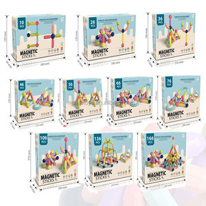 46 Piezas de Juguetes Magnéticos Educativos, Bloques de Construcción Magnéticos <span class=keywords><strong>3D</strong></span>, Juego de Fichas Magnéticas para Niños - Product Image 6