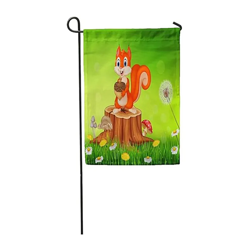 outdoor yard advertising flags banners 12x18 inch sublimation blank garden flag