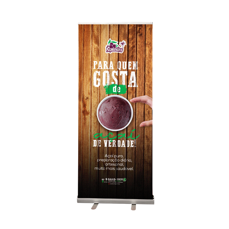 Экономичная Складная стойка для дисплея высотой 2 м, рулонная алюминиевая стойка для рекламы