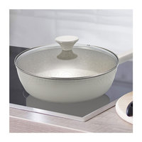 Ensemble de casseroles de cuisine antiadhésives au design moderne avec logo personnalisé, seau à lait en métal et casseroles de cuisson