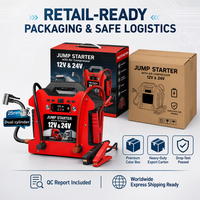 Démarreur de secours 12V 24V 10000A avec batterie LiFePO4 et compresseur d'air à double cylindre pour tous les véhicules - Fabricant en gros
