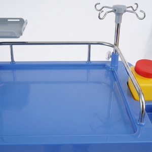 Keling Medical Portable Ultrasound Scanner Stand Medical <strong>Trolley</strong> with <strong>Printer</strong> Holder and Probe Hangers - Product Image 5