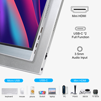 Neuer 13,3-Zoll 1080P USB-C 60Hz HDR 10-Punkt-Touchscreen Tragbarer Monitor IPS LCD-Panel Eingebauter Lautsprecher Gaming Büro Arbeit Laptop