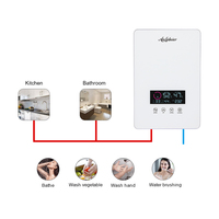 Chauffe-eau automatique Plomberie Chauffe-eau Cameroun Ensemble de mitigeur de douche Salle de bain Chauffe-eau électrique sans réservoir Plastique IPX4