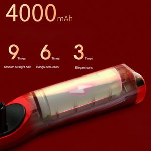 Peigne chauffant sans fil pour cheveux, mini-outils de coiffage pour barbe, brosse lissante rechargeable sans fil pour voyage - Product Image 5