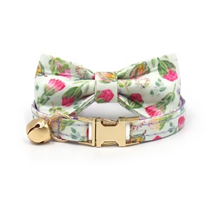 Productos Populares en <span class=keywords><strong>2026</strong></span>: Collares para Gatos con Estampado Adorable, Collar de Lujo para Gatos con Campana, Collares Personalizados para Gatos, Diseño de Moda, Lazo para Gatitos - Product Image 1