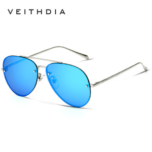 Veithdia Men's Aviator Sunglasses Metal <b>Frame</b> TAC Lens UV400 Anti Glare Driver Sunshades - Product Image 4