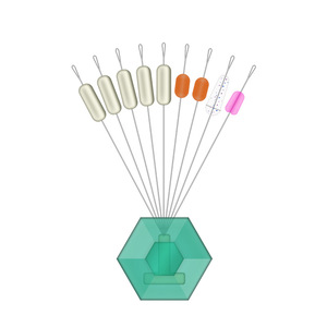 ลูกปัดซิลิโคน Aohu สำหรับตกปลา 5+2+2 เม็ด ป้องกันการพันกัน สำหรับอุปกรณ์ตกปลา - Product Image 2