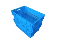 Caisse en plastique à mailles empilable et emboîtable, recyclable, à longue durée de vie, pour utilisation en entrepôt et stockage de légumes/fruits