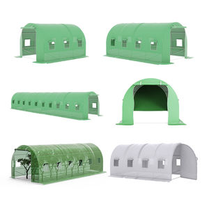 Mini serre de jardin en plastique PE Portable, couvercle tunnel en plastique pour légumes, jardin, cour - Product Image 1