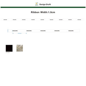 Ruban en coton biologique écologique en gros, logo imprimé personnalisé, motif chevrons haute densité pour cadeaux - Product Image 6
