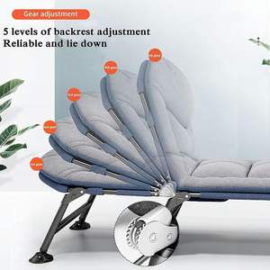 OEM individual de lujo cama plegable portátil de cinco engranajes ajustable al aire libre viaje jardín tienda de campaña cuna moderna Lettino <span class=keywords><strong>Catre</strong></span> - Product Image 3