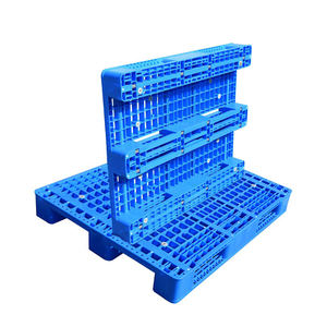 JOIN 1200*1000 HDPE Plastic Pallets Steel Reinforced Industrial 1Ton Plastic Single faced Pallets for Storage