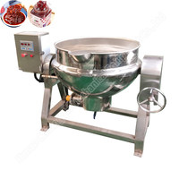 100 Liter Gas Jacketed Mixing Pot 50 Liters Layer Steamer Kettle Jacked Kettle Machine Jacketed Cooking Pots