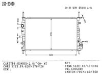 Radiateurs de système de refroidissement moteur JD 23020 pour OE 1216264 1315633 12S718005AC FORD MONDEO 2.0i 2000-MT Accessoires de radiateur
