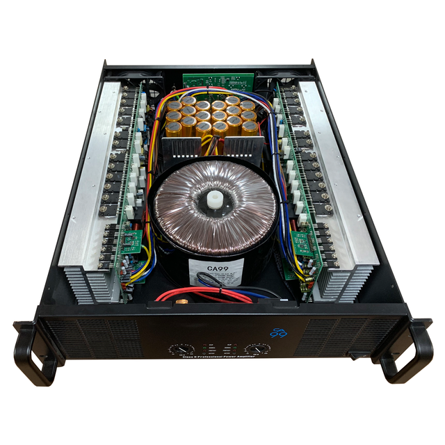 Hot Selling CA99 3U Professional Power Amplifier Class H 2x2000W 2-Channel High Powerful Stereo Sound System Subwoofer Amplifier