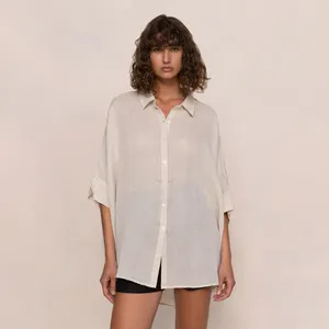 100%linen Clothing New Women's Wear Set Women's Summer Shirt Set Casual 2 Pieces Linen Shirt Linen Clothing For Women
