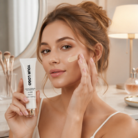 OEM 4 in 1 Bebas Kekejaman Hewan, Full Coverage, Tahan Lama, Foundation Pengubah Warna, Bebas Sulfat, Mengandung Asam Hialuronat, Membantu Meratakan Warna Kulit, BB&CC