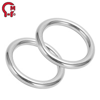Anillo Redondo de Acero Inoxidable Resistente a la Corrosión, Directo de Fábrica HLM, para Equipos Marinos, Colgantes de Jardín y Enlaces Industriales