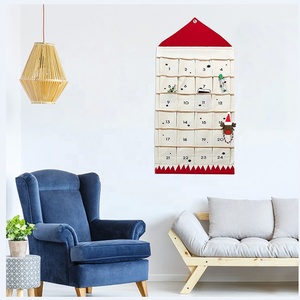 Christmas <strong>Advent</strong> <strong>Calendar</strong> Red Orange Countdown <strong>Calendar</strong> With Pockets <strong>Advent</strong> <strong>Calendar</strong> for Kids Home Xmas Countdown Decoration - Product Image 4