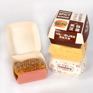 Cajas de Hamburguesas Personalizadas para Llevar al por Mayor, Caja Negra para Hamburguesas, Cajas para Hamburguesas y Papas Fritas - Product Image 4