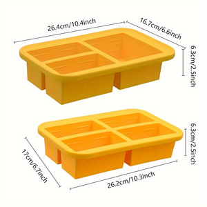 Cube de glace en silicone multifonctionnel, portable et durable, de qualité alimentaire, avec 3/4 de cavités, pour contenants de - Product Image 2