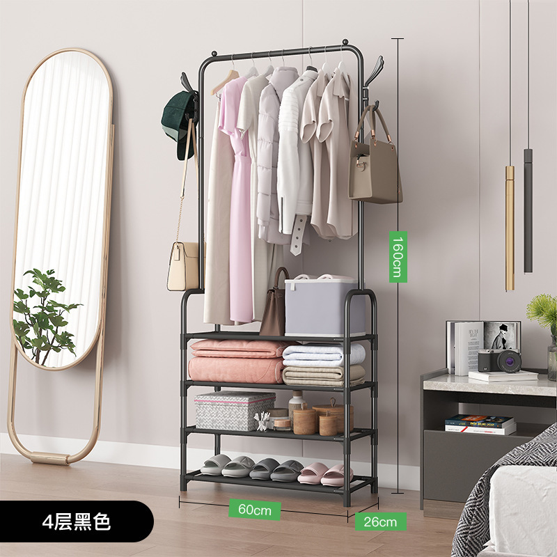 Estante para Zapatos y Sombreros AM, 4 Niveles, 60cm, Negro -- Inmobiliaria