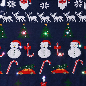 Custom Fully Knitted <strong>Christmas</strong> <strong>Jumper</strong> Women Knit Jacquard Cartoon Patterns Funny Acrylic Custom <strong>Light</strong> up <strong>Christmas</strong> Sweater - Product Image 3