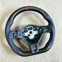 Volant en fibre de carbone forgé pour Volkswagen Mk6 Golf 6 Gti Mk7 Golf 7 Passat CC GTD GTS, volant de voiture en cuir
