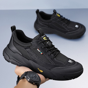 Chaussures de course respirantes en mesh pour hommes, lacées, décontractées, pour le sport, toutes saisons, pour l'extérieur - Product Image 2