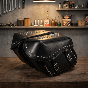 Custom Vintage Motorbike Leather Saddle <b>Bag</b> Made with Genuine Leather Waterproof High Quality - Product Image 2