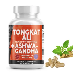 Prix de gros Supplément pour hommes Santé naturelle Maca Pilules Soulagement du stress Tongkat Ali Capsules