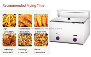 Comptoir extérieur à panier unique GPL commercial ligne gratuite à réservoir unique de <span class=keywords><strong>20</strong></span> <span class=keywords><strong>litres</strong></span> pour <span class=keywords><strong>friteuse</strong></span> à <span class=keywords><strong>gaz</strong></span> de cuisine de table - Product Image 4