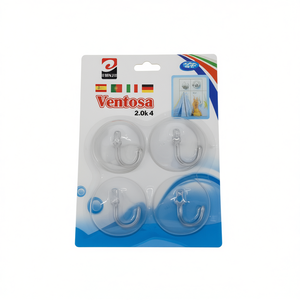 Ventosa Suction Cup Hook 2.0kg Pack Of 4 For Home Use - Product Image 1