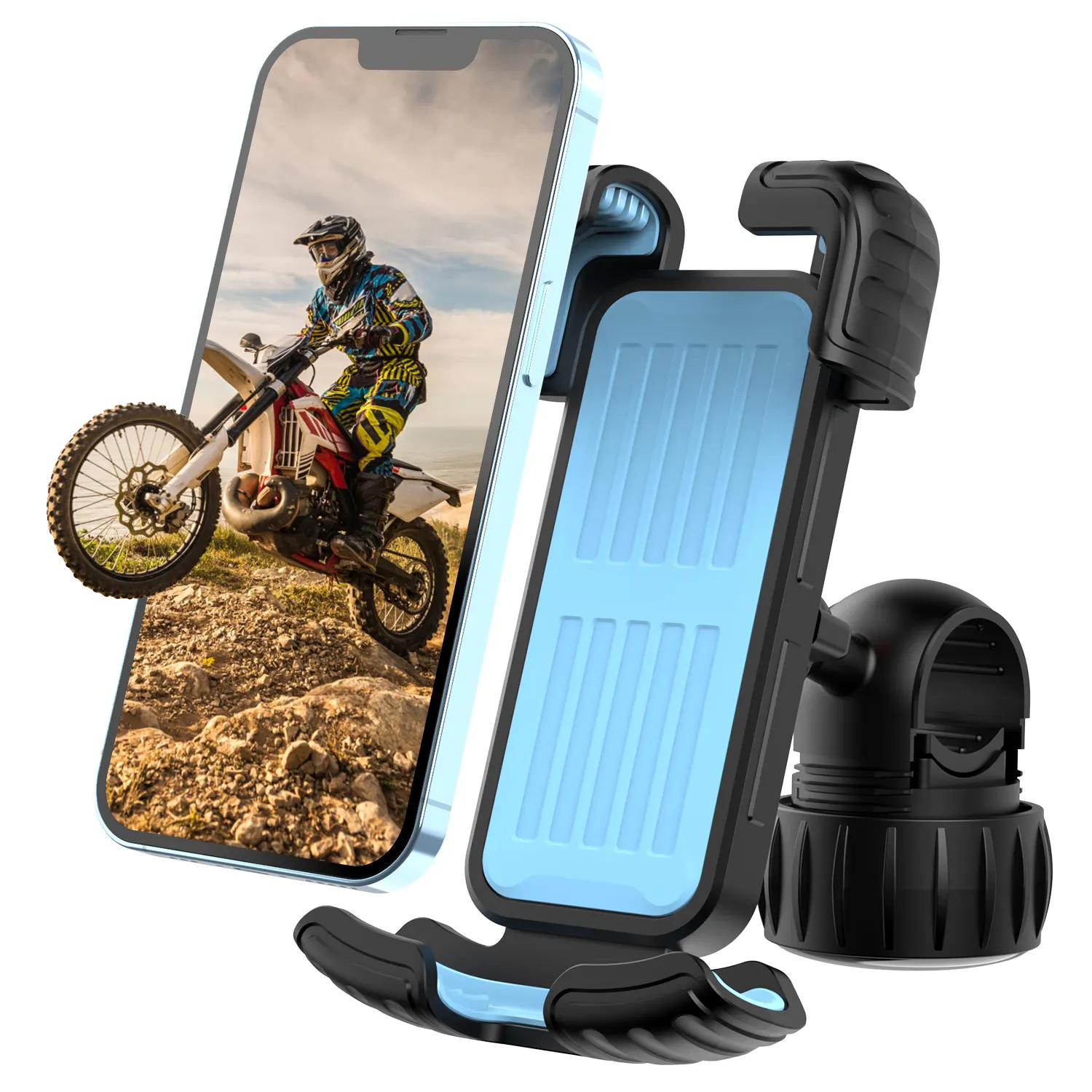 Upgrade Adjustable Bicycle Scooter Handlebar Phone Cradle Clip Motorcycle Phone Mount Bike Phone Holder
