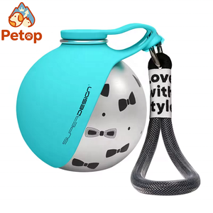 Botella Portátil para Perros Petop, Botella de Agua para Perros de Acero Inoxidable 304, Tazón de Silicona Plegable, Botella Portátil para Perros - Product Image 6