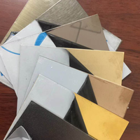 Tôles d'acier inoxydable plaqué or 8K, finition miroir, mat et brossé, en titane et acier inoxydable 201, 304, 316, 430 pour la décoration de bâtiments